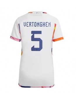 Billige Belgia Jan Vertonghen #5 Bortedrakt Dame VM 2022 Kortermet